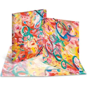 Chemise à élastiques A4 - Motif Peinture Design : HERMA image