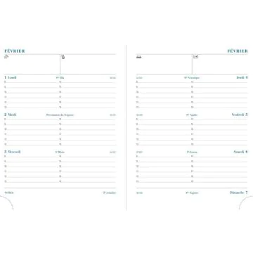 Agenda 2025 Semainier - 180 x 140 mm EXACOMPTA PRATIC