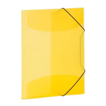Chemise à élastiques A4 en PP translucide - Jaune : HERMA image