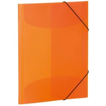 Chemise à élastiques A3 en PP translucide - Orange HERMA image