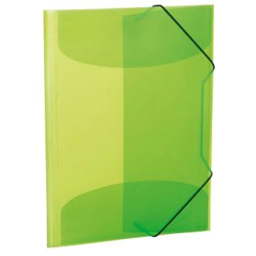 Chemise à élastiques A3 en PP translucide - Vert clair HERMA image