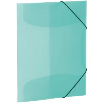 Chemise à élastiques A4 en PP translucide - Turquoise : HERMA Visuel