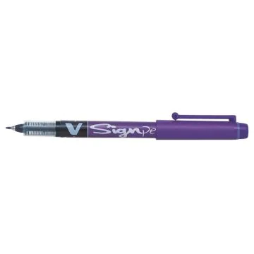 Stylo feutre V Sign Pen - Violet : PILOT Visuel