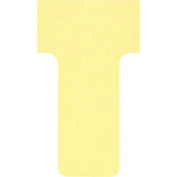 Fiches T - Indice 1 / 28 mm - Jaune : NOBO Lot de 100 Visuel