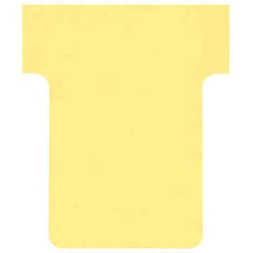 Fiches T - Indice 1.5 / 45 mm - Jaune : NOBO Lot de 100 Visuel