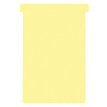 Fiches T - Indice 4 / 124 mm - Jaune : NOBO Lot de 100 visuel