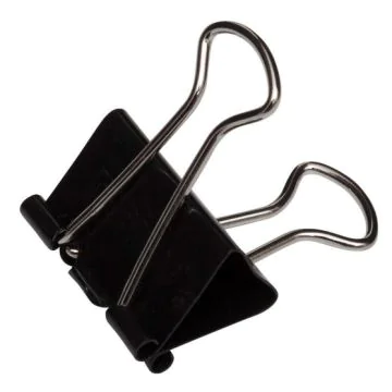 Pince double clip en acier - Largeur 32 mm - Noir MAUL Mauly Lot de 12