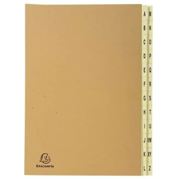 Trieur Alphabétique - 24 compartiments de A à Z - Brun EXACOMPTA Image