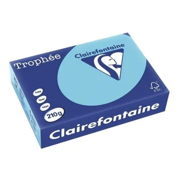 Ramette de papier de 250 feuilles A4 210 g - Bleu Alizé CLAIREFONTAINE Trophée Ramette