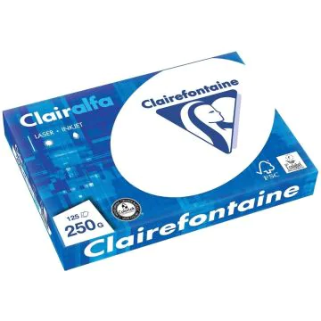 Ramette de papier de 125 feuilles A4 250 g - Extra blanc : CLAIREFONTAINE Photo