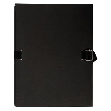 EXACOMPTA Chemises toilées à sangle - Noir 223065E