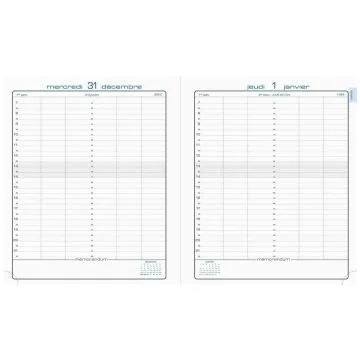 Agenda Journalier 2025 EXACOMPTA La journée planifiée 22 