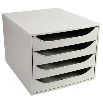 Module de rangement 4 tiroirs Ecobox - Gris EXACOMPTA Office Image