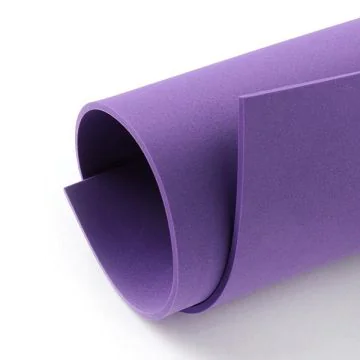 Caoutchouc Mousse - Lilas - 200 x 290 mm : FOLIA Lot de 10 Visuel