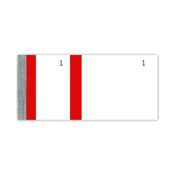 Bloc vendeur Tickets de coupons détachables - Bande Rouge