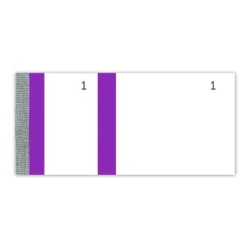 Bloc vendeur Tickets de coupons détachables - Bande Violet Elve 247