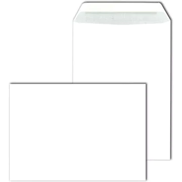 Enveloppes sans fenêtre avec bande siliconée - 162 x 229 mm : MAIL MEDIA Lot de 500 Visuel