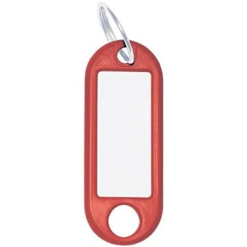 Lot de 10 Porte-clés - Rouge : WEDO Visuel