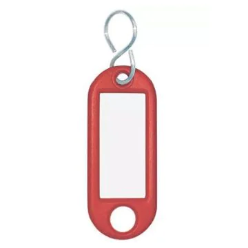 Lot de 10 Porte-clés - Blanc - Crochet en S WEDO