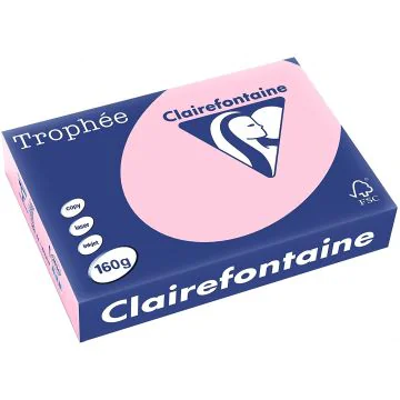 Ramette de papier Trophée de 250 feuilles A4 160g - Rose : CLAIREFONTAINE Image