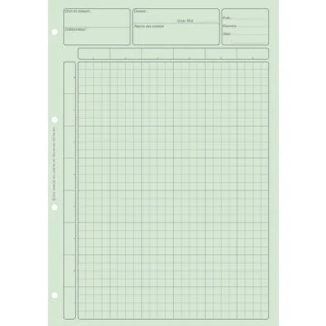 2673 BLOC VERT  : Matrice pour contrôle interne Feuille de travail ELVE