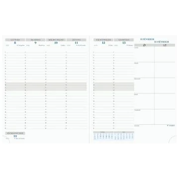 Agenda Semainier 2024 - 270 x 210 mm EXACOMPTA Horizons 27