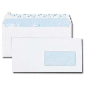 Enveloppes avec fenêtre de 45 x 100 mm - 110 x 220 mm - 80 g : GPV Office Lot de 500 Visuel