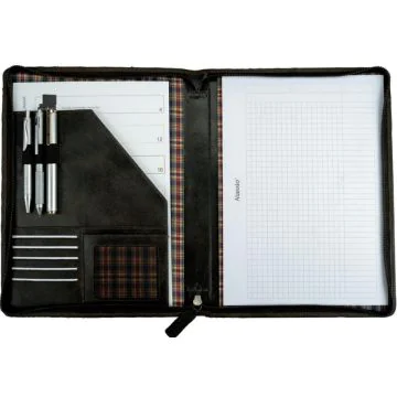 Conférencier A4 Cuir marron PRIDE ET SOUL 30106 ouvert