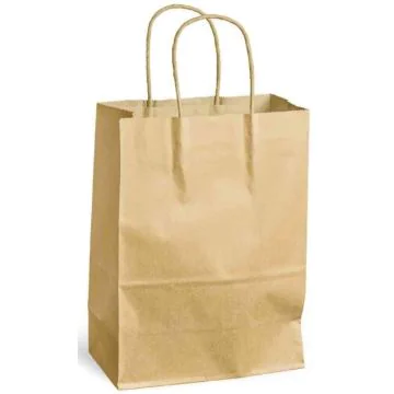 Sac en papier avec anse - 180 x 80 x 240 mm - Marron MAIL-MEDIA Lot de 300 visuel