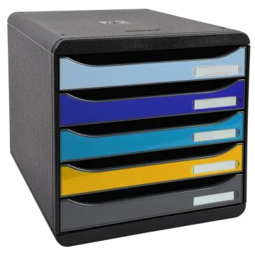 Module de rangement 5 tiroirs - Big Box Plus : EXACOMPTA Bee Blue image