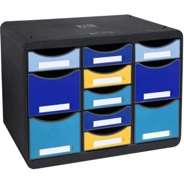 Module de rangement 11 tiroirs - Big Box Multi : EXACOMPTA Bee Blue image