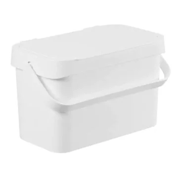 Poubelle bio avec couvercle - 5 litres Blanc KEEEPER Collect Biowaste