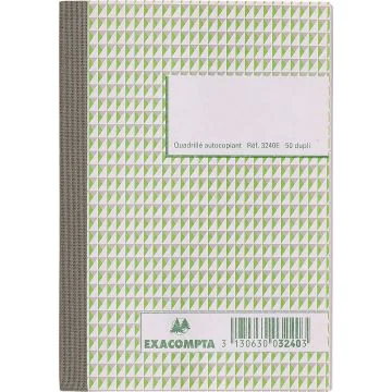 3240E Exacompta Manifold Quadrillé - Autocopiants Dupli - 148 x 105 mm