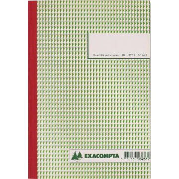 Carnet Quadrillé Autocopiant Tripli 210 x 148 mm Exacompta 3251E
