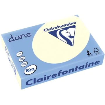Ramette de papier de 500 feuilles A4 - 80 g - Blanc naturel : CLAIREFONTAINE Dune Image