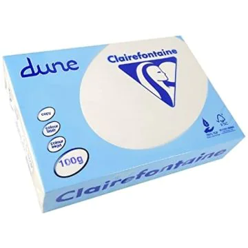Ramette de papier de 500 feuilles A3 - 100 g - Blanc naturel : CLAIREFONTAINE Dune Visuel