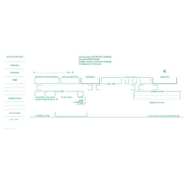 EXACOMPTA 33E :  Carnet de 50 traites normalisées LCR Intérieur