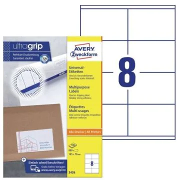 Étiquettes adhésives ProNature 105 x 70 mm AVERY 3426 Image