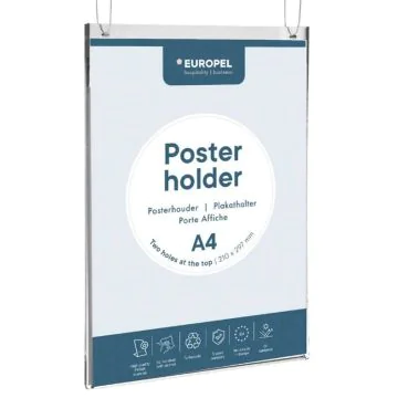 Porte Affiche à suspendre - A4 : EUROPEL image