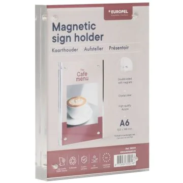 Présentoir de table droit à aimants - A6 : EUROPEL image
