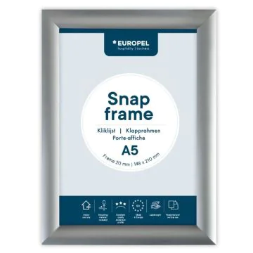 Cadre Porte affiche - A5 - Argent : EUROPEL image