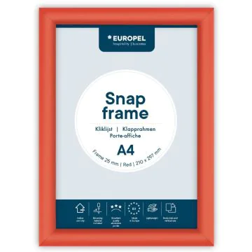 Cadre Porte affiche - A4 - Rouge : EUROPEL image