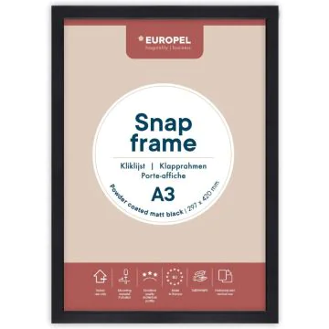 Cadre Porte affiche - A3 - Noir : EUROPEL image