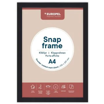 Cadre Porte affiche - A4 - Noir : EUROPEL image