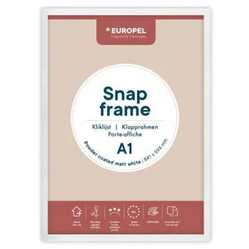 Cadre Porte affiche - A1 - Blanc : EUROPEL image
