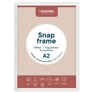 Cadre Porte affiche - A2 - Blanc : EUROPEL image
