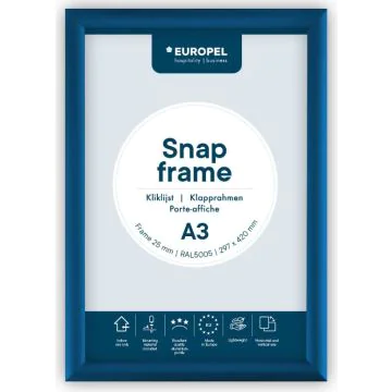 Cadre Porte affiche - A3 - Bleu : EUROPEL image