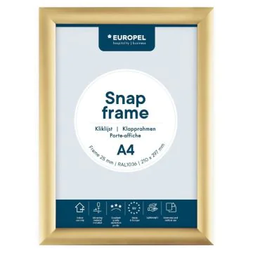 Cadre Porte affiche - A4 - Or : EUROPEL image