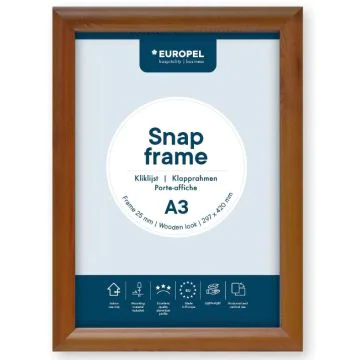 Cadre Porte affiche - A3 - Bois : EUROPEL image