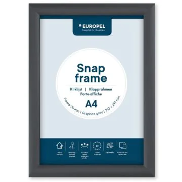 Cadre Porte affiche - A4 - Gris graphite : EUROPEL image